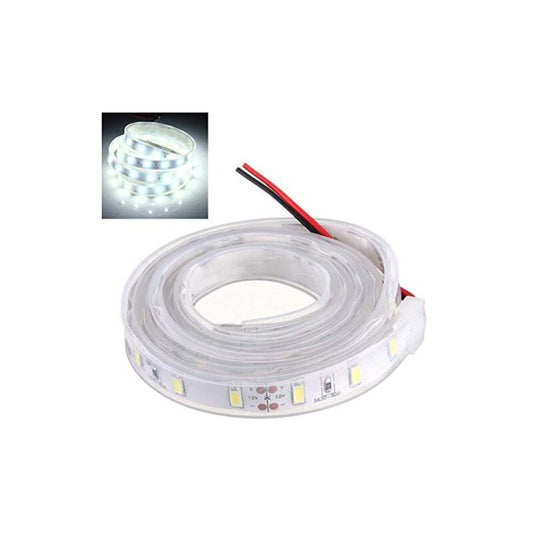 5M 5630 Smd LED Silicone Strip Light Cool White Waterproof 12V