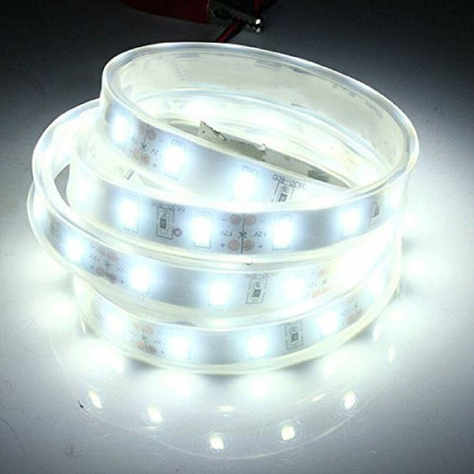 5M 5630 Smd LED Silicone Strip Light Cool White Waterproof 12V
