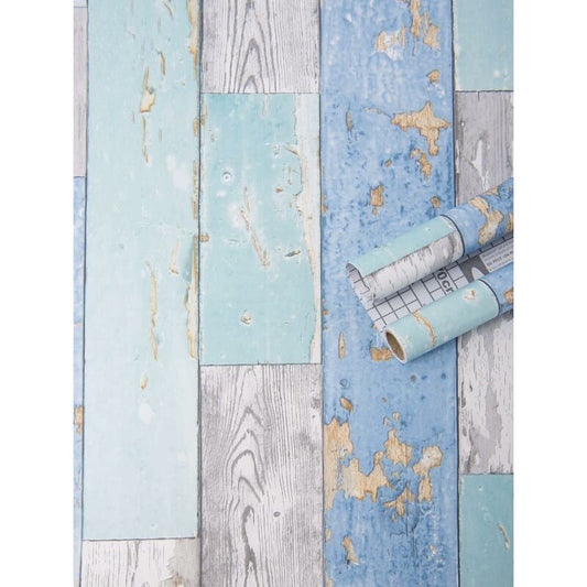 Self Adhesive Vinyl Wallpaper For Furniture Countertop Wood Grain Pattern Decorative Sticker,0.45*6M