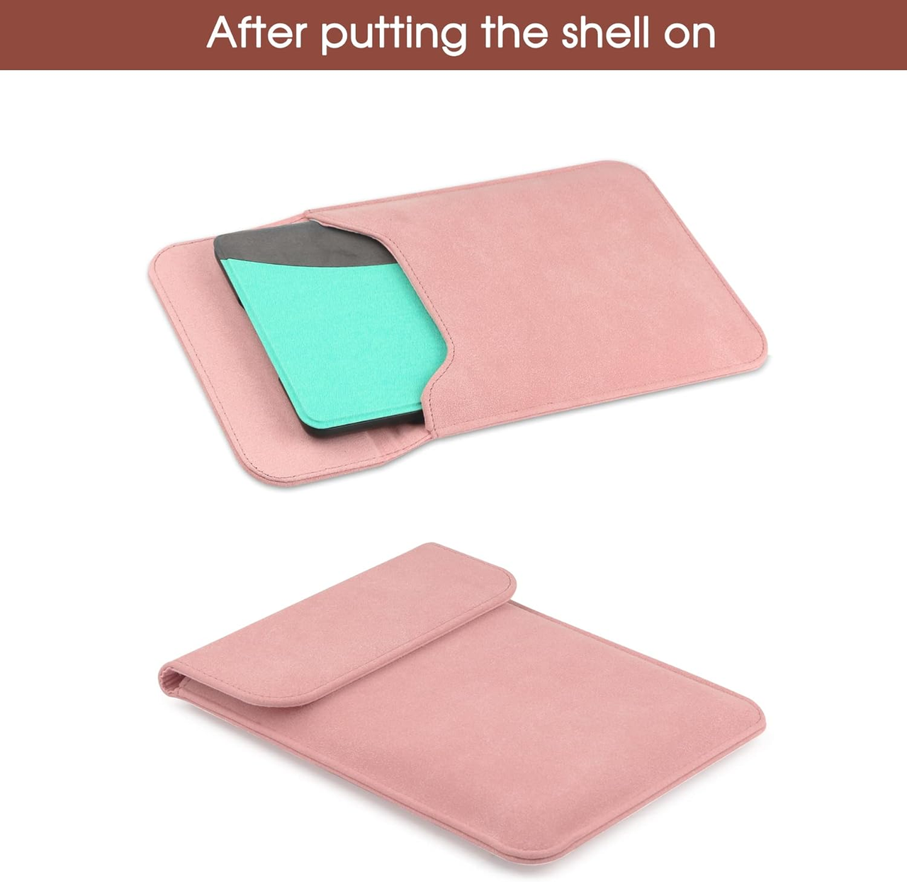 Universal Sleeve Case for 6"，6.8", Kindle Paperwhite/Colorsoft/Signature Edition 2024-2012 Sleeve Bag Pouch Cover for 6-6.8'' Kobo/Tolino/Pocketbook 6-inch ebook Reader,Pink