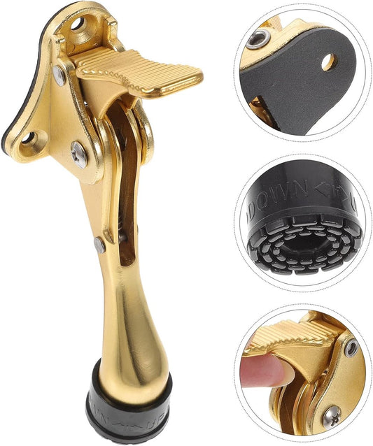 Door stop - interior door stop - exterior door stop - door stop - safety door stop - swing and recessed door stop - wall protection - gold