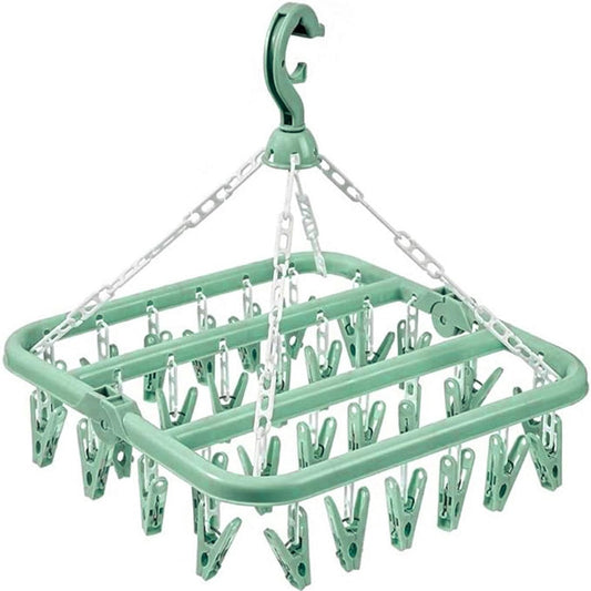 Sock Dryer - Clothesline - 32 Clips - Sock Hanger - Sock Dryer - Laundry Socks - Dryer - Carousel - Drying Carousel - Clothes Hanger - Sock Drying Rack - Vegetables