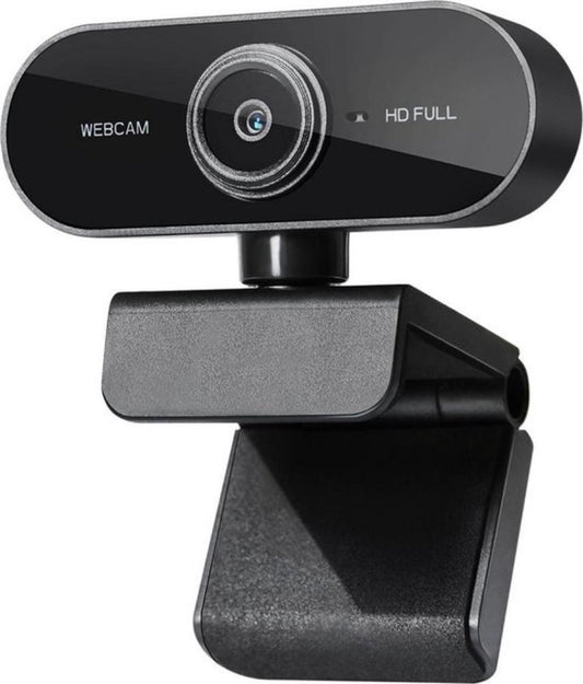 Full HD Webcam - 1080p - Webcam with Microphone - Computer - Laptop - Autofocus - Work from Home - Webcam for PC - USB - Black - Windows & Mac - Black Friday 2020 Deals