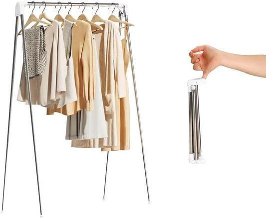 Travel clothes hanger - folding clothes hanger - clothes rack - Wasrek folding clothes rack - suitable for travel - folding clothes rack - freestanding clothes drying rack - drying tower - clothes drying rack - bathroom/balcony/indoor/outdoor