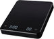 Precision Scale - Barista Scale - Coffee Scale with Timer - Small 3 kg / 0 g Coffee Scale with Gravity Sensor - Rechargeable Kitchen Scale - Barista Essential - High Precision - Black