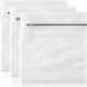 Set of 3 Mesh Laundry Bags - Large Bags - Delicate Clothes - Perfect for Washing Machines - Jackets - Jeans - 60 x 60 cm - Household Accessory