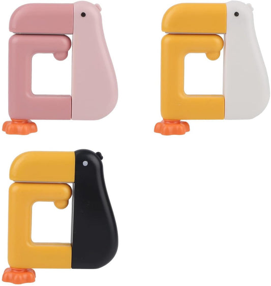 Table Hook - Desk Hook - Removable - Non-slip - Foldable - Desktop Installation - No Drilling Required - Suitable for Office, School, Office Organization, and Business Operations - 3 Pieces - Pink, White, Black