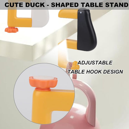 Table Hook - Desk Hook - Removable - Non-slip - Foldable - Desktop Installation - No Drilling Required - Suitable for Office, School, Office Organization, and Business Operations - 3 Pieces - Pink, White, Black