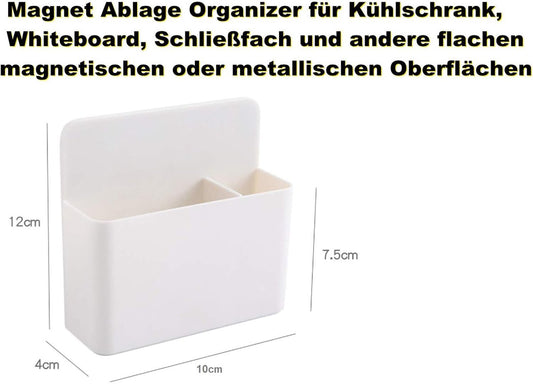 Pen holder - Pen holder - Magnetic whiteboard marker holder - Storage box - Storage box for cooler, school, home, office - Wit