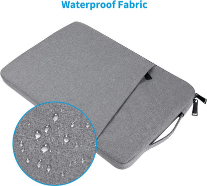 15.6-inch Laptop Sleeve - Protective Case - Laptop Storage Bag - Shockproof - Scratch-resistant - Splash-proof - Gray