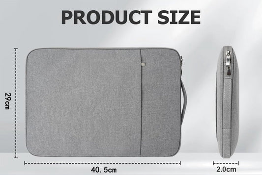 15.6-inch Laptop Sleeve - Grijs - Waterproof - Shockproof - Scratch-resistant - Splash-proof - Laptop Sleeve - Grijs