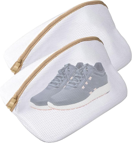 Laundry bag - Packing cubes - Laundry net - Women's shoe bag - Laundry bags with zipper - Compression zippered storage cubes - Reusable - 2 pieces - Shoe protector - Clothes
