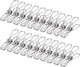 100 Stainless Steel Clothes Pegs, 60mm, Unbreakable Clips, Portable, Rustproof, 6cm Clips