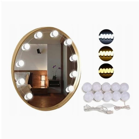 10 LED Lights for Makeup Mirror, Attach Around Mirror