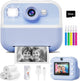 Children's Digital Camera 1080P HD with 2.4-Inch Screen, Instant Printing, Includes Paper & 32GB Card, for Ages 3-12, Blue
