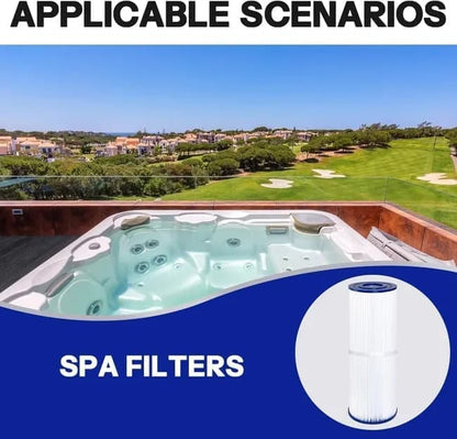 2-pack Pool Filter Cartridges Compatible with Unicel C-4326 Pleatco PRB25-IN Filbur FC-2375, 25 Square Feet