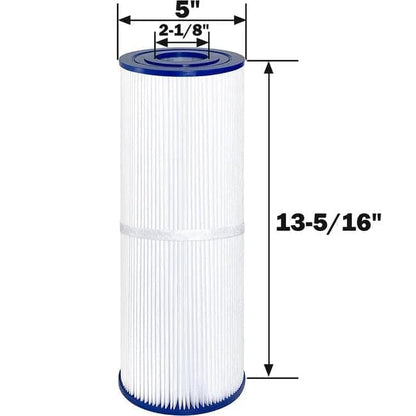 2-pack Pool Filter Cartridges Compatible with Unicel C-4326 Pleatco PRB25-IN Filbur FC-2375, 25 Square Feet