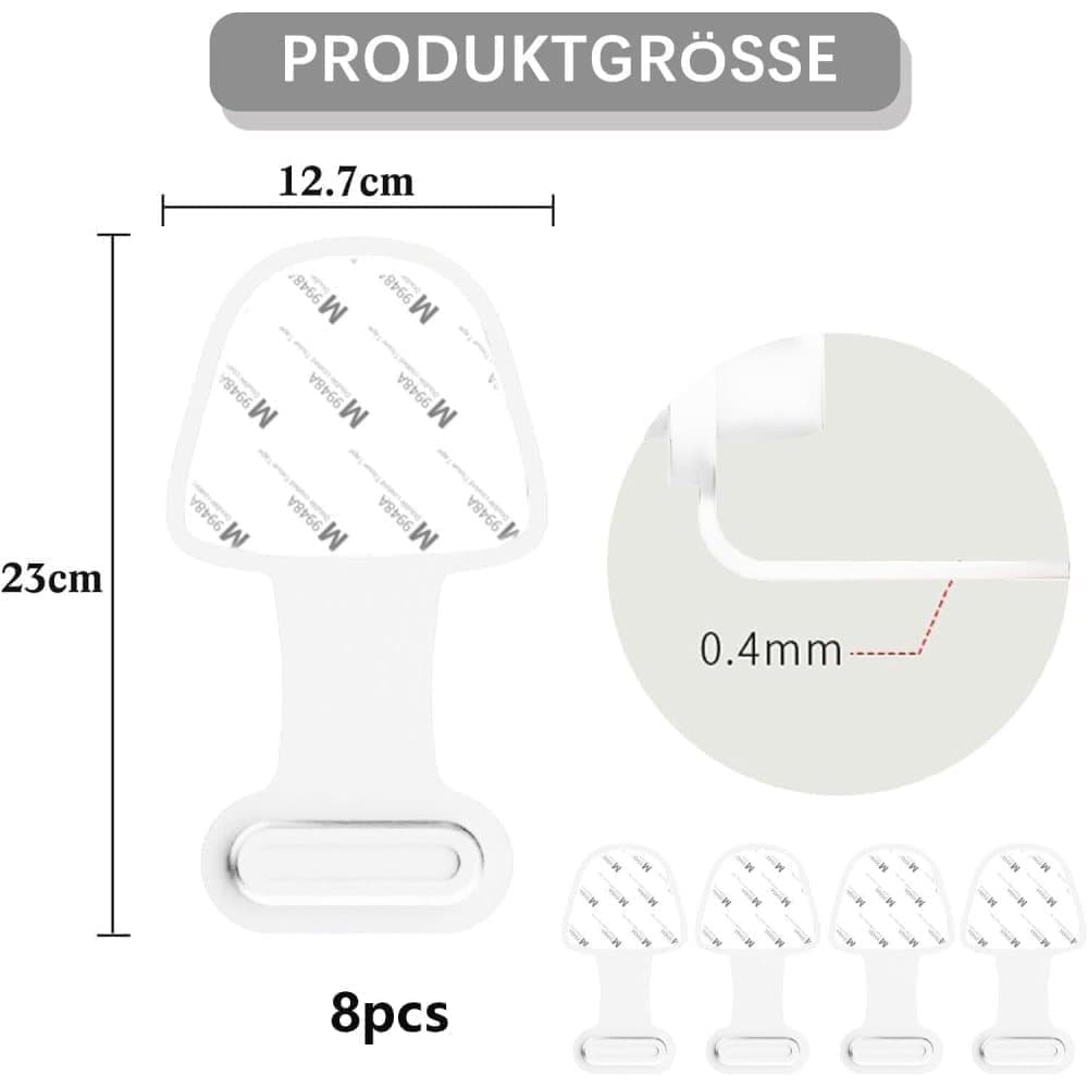 8-pack Dust Plugs Compatible with USB-C and Lightning Phones, Transparent Dust-Proof Durable Contact Protectors