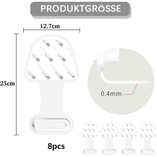 8-pack Dust Plugs Compatible with USB-C and Lightning Phones, Transparent Dust-Proof Durable Contact Protectors