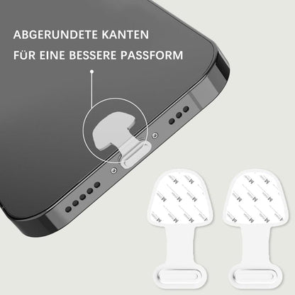 8-pack Dust Plugs Compatible with USB-C and Lightning Phones, Transparent Dust-Proof Durable Contact Protectors