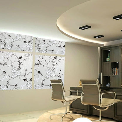 Frosted window film self-adhesive privacy UV protection decorative plastic for glass, 17.7 x 78.7 inches