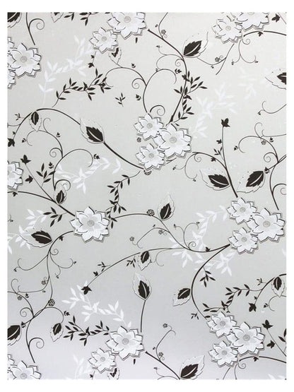 Frosted window film self-adhesive privacy UV protection decorative plastic for glass, 17.7 x 78.7 inches