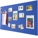 40x60cm Self-adhesive Photo Board, Decorative Cork and Wall Panel Bulletin Board with Acoustic Panels for Photos and Messages, Dark Blue, for Home and Office