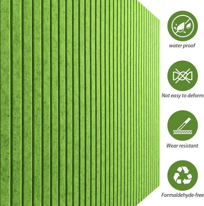 Green Self-Adhesive Photo Board, Decorative Cork and Wall Panel Bulletin Board with Acoustic Panels for Photos and Messages, for Home and Office, 40x60cm