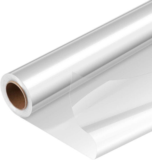 Transparent Wall Protection Film 40 cm x 3 m, Static Adhesion, Removable, Durable, Water and Oil Resistant, Easy to Clean, Furniture Foil Wall Decoration