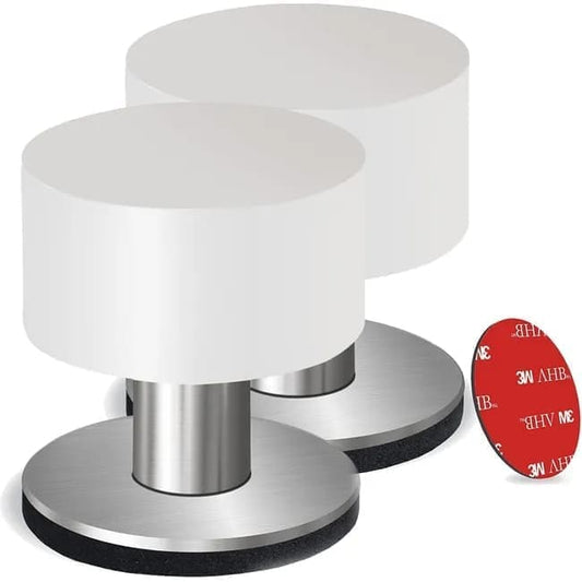 2-Pack Stainless Steel Self-Adhesive Door Stop, fits all doors