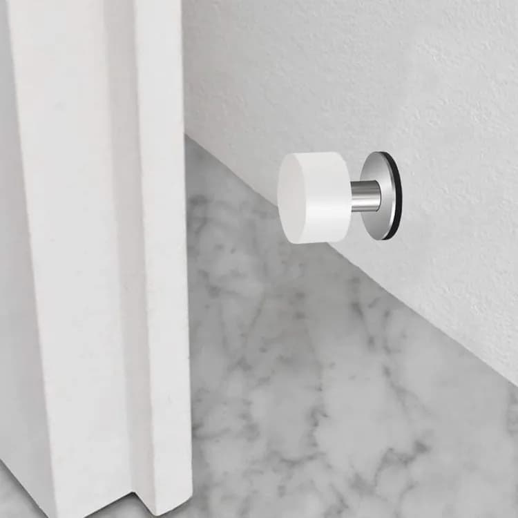 2-Pack Stainless Steel Self-Adhesive Door Stop, fits all doors