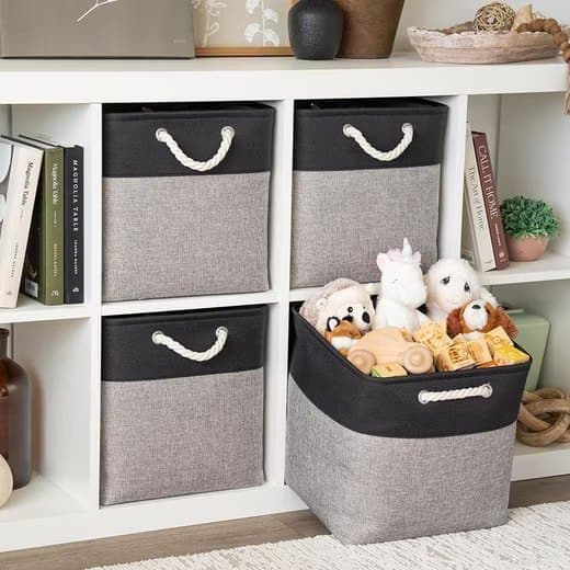 33 Storage Basket Cube for Clothes and Toys, 33x33x33 cm, Perfect for Home Use