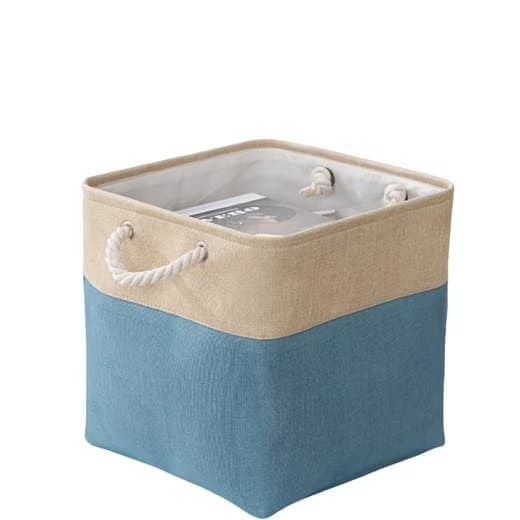 33x33x33 cm Storage Basket Cube with Lid for Clothes and Toys, Home Organization Storage Box, SZ6