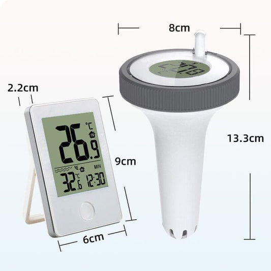 Floating Pool Thermometer Wireless with LED Display IPX8 Water Resistant, for Pool and Spa