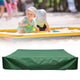 Waterproof Sandbox Cover 150x150cm, Green, with Drawstring, Oxford Fabric, UV Protection, Dustproof, Portable for Garden Pool Furniture