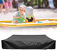 Waterproof Sandbox Cover 150x150cm, Black Oxford Fabric UV Protection Dustproof with Drawstring, Portable for Garden Pool Furniture