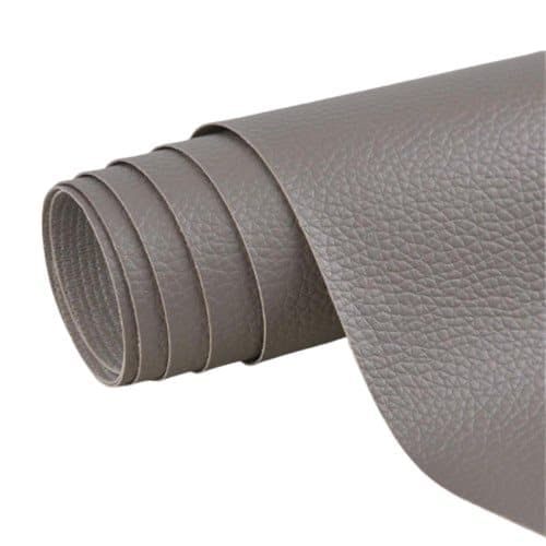 Artificial Leather Repair Patch Self-Adhesive, 30 cm x 137 cm, Gray, Fix Dekor Compatible