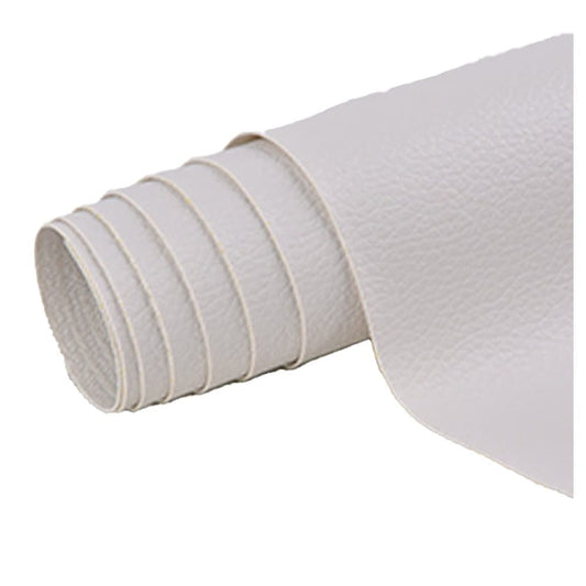 30 cm x 137 cm Self-adhesive Repair Patch for Artificial Leather, White, Compatible with Dekor