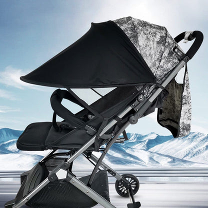 UPF50+ Stroller Cover Sun Protection Breathable Comfortable, Fits Most Strollers and Highchairs