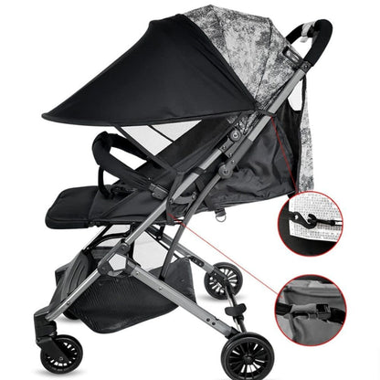 UPF50+ Stroller Cover Sun Protection Breathable Comfortable, Fits Most Strollers and Highchairs