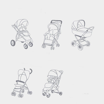 UPF50+ Stroller Cover Sun Protection Breathable Comfortable, Fits Most Strollers and Highchairs