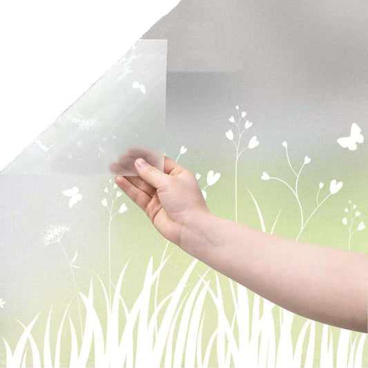 Dandelion Window Film Privacy Protection UV Blocking for Bathroom, 45cm x 200cm