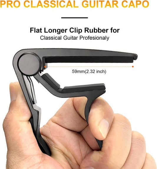 Guitar Capo Clamp, Compatible with Acoustic and Electric Guitars