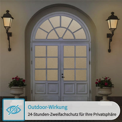 Self-Adhesive Frosted Window Film for Bathrooms and Offices, 60cmx3m, White - UV Protection Privacy Film