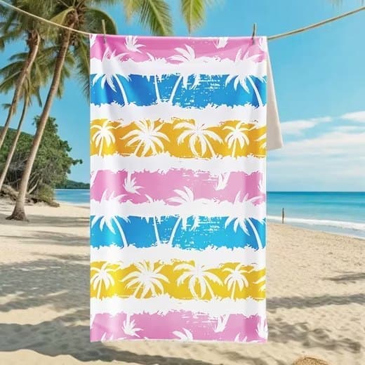 XXL Microfiber Beach Towel, Quick-Drying Lightweight Bath Towel for Beach, 70x140 cm