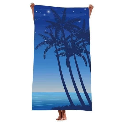 XXL Microfiber Beach Towel, Quick-Drying Lightweight Bath Towel for Beach, 70x140 cm