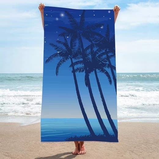 XXL Microfiber Beach Towel, Quick-Drying Lightweight Bath Towel for Beach, 70x140 cm