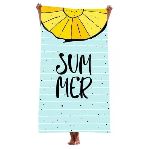 XXL Microfiber Beach Towel, Quick-Drying Lightweight Bath Towel for Beach, 70x140 cm