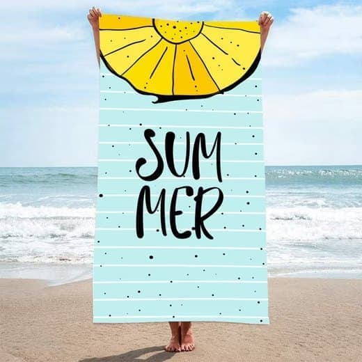 XXL Microfiber Beach Towel, Quick-Drying Lightweight Bath Towel for Beach, 70x140 cm