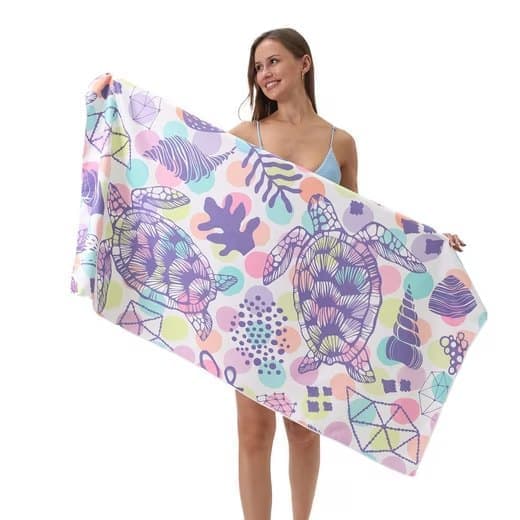 XXL Microfiber Beach Towel, Quick-Drying Lightweight Bath Towel for Beach, 70x140 cm
